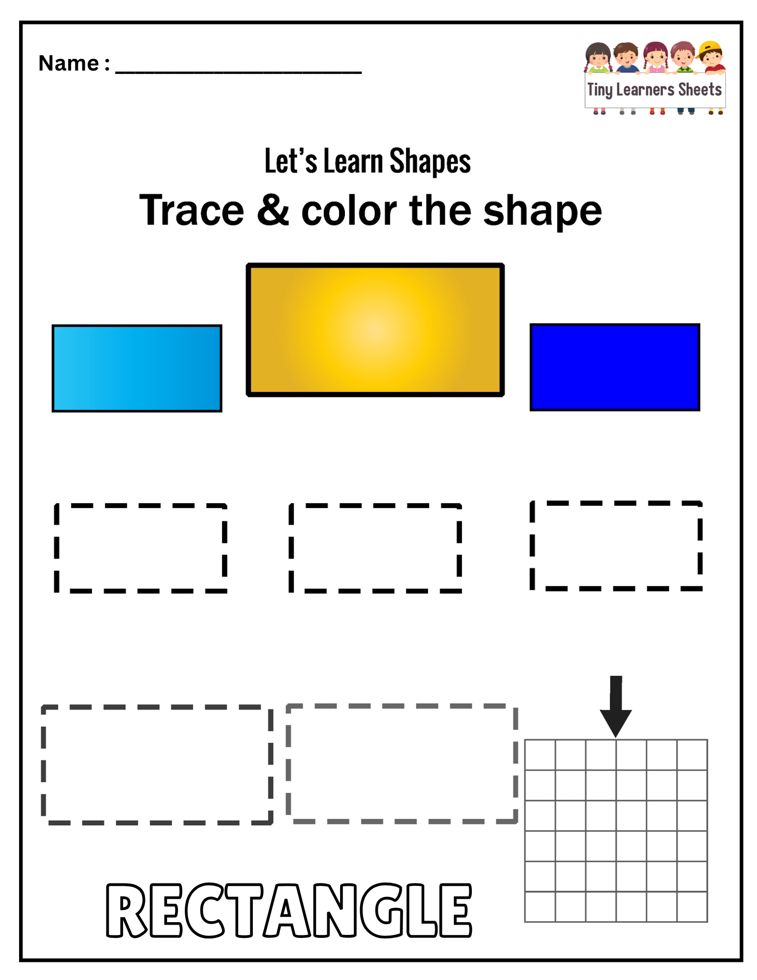 Rectangle Shape Worksheet